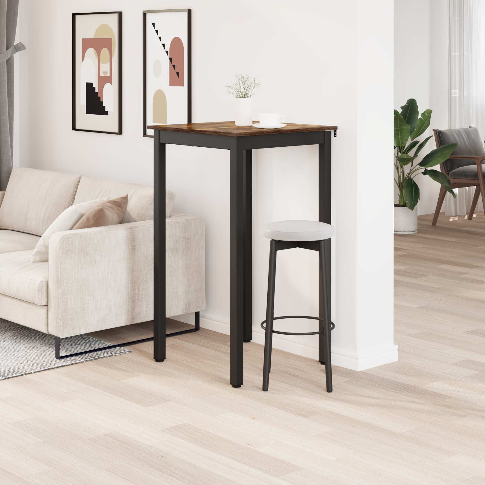 Υποστηρικτικό Τραπεζάκι Μπαρ Επεξεργασμένο ξύλο - Pakobazaar