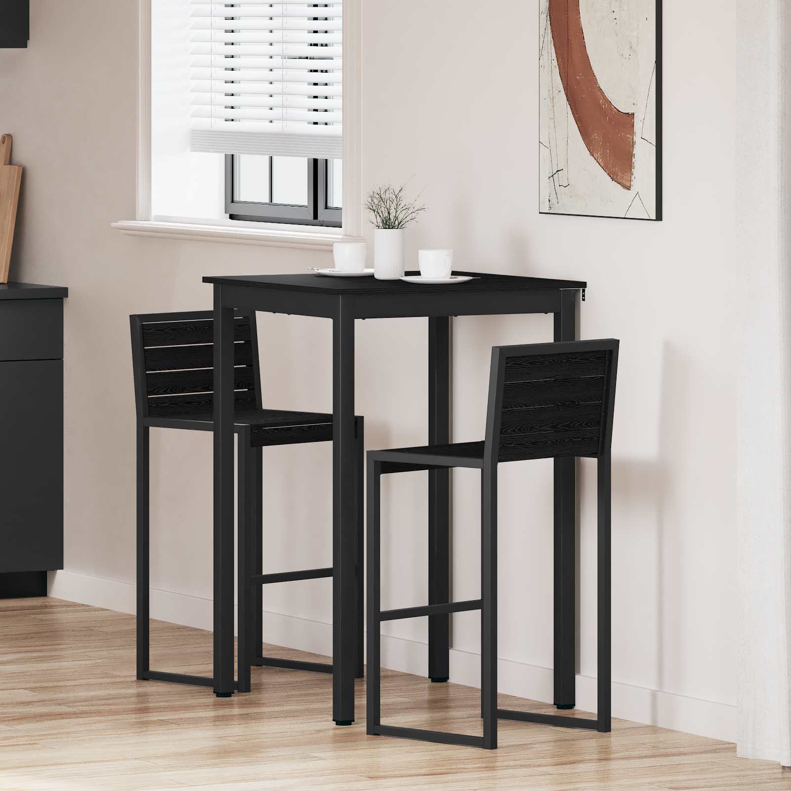 Υποστηρικτικό Τραπεζάκι Μπαρ Επεξεργασμένο ξύλο - Pakobazaar