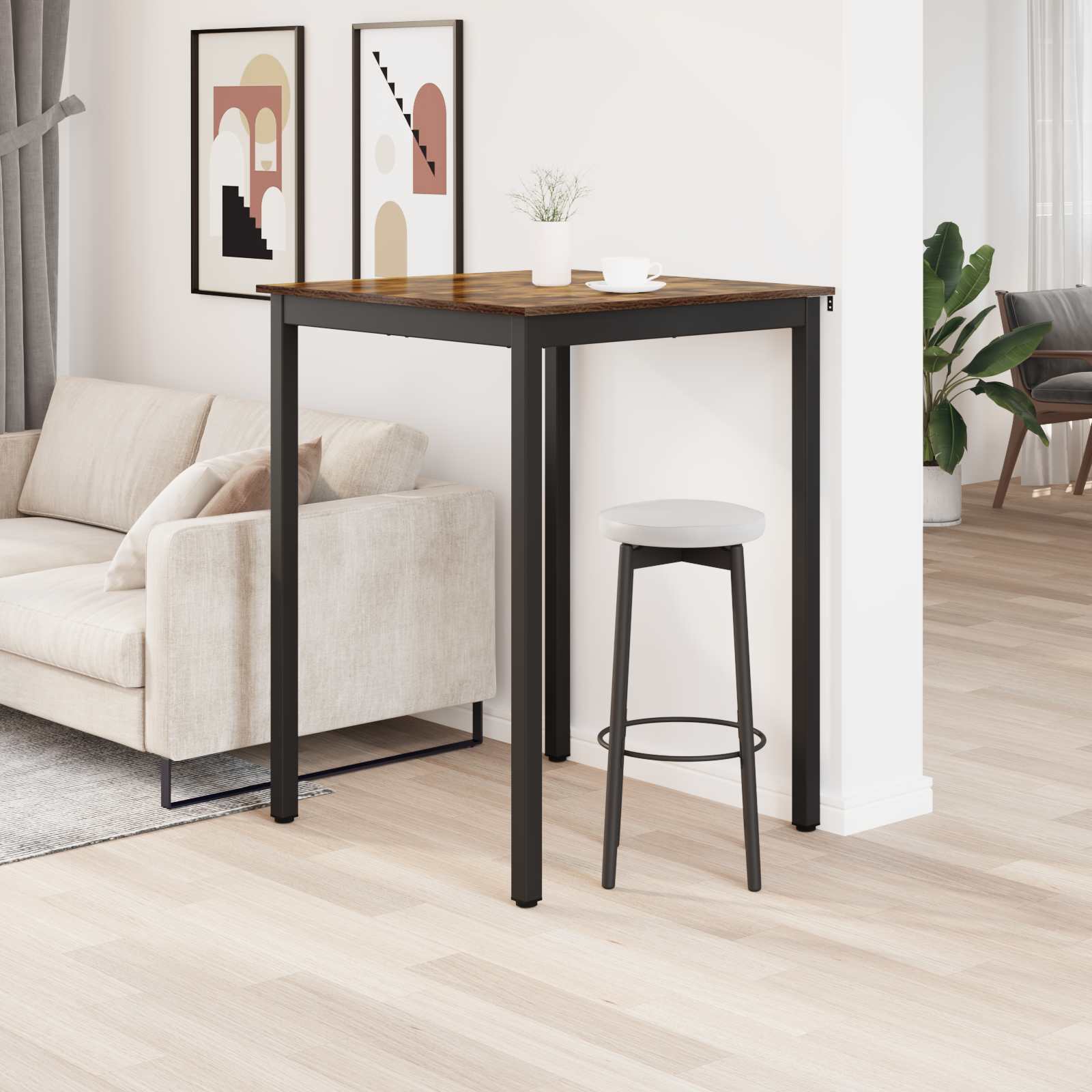 Υποστηρικτικό Τραπεζάκι Μπαρ Επεξεργασμένο ξύλο - Pakobazaar