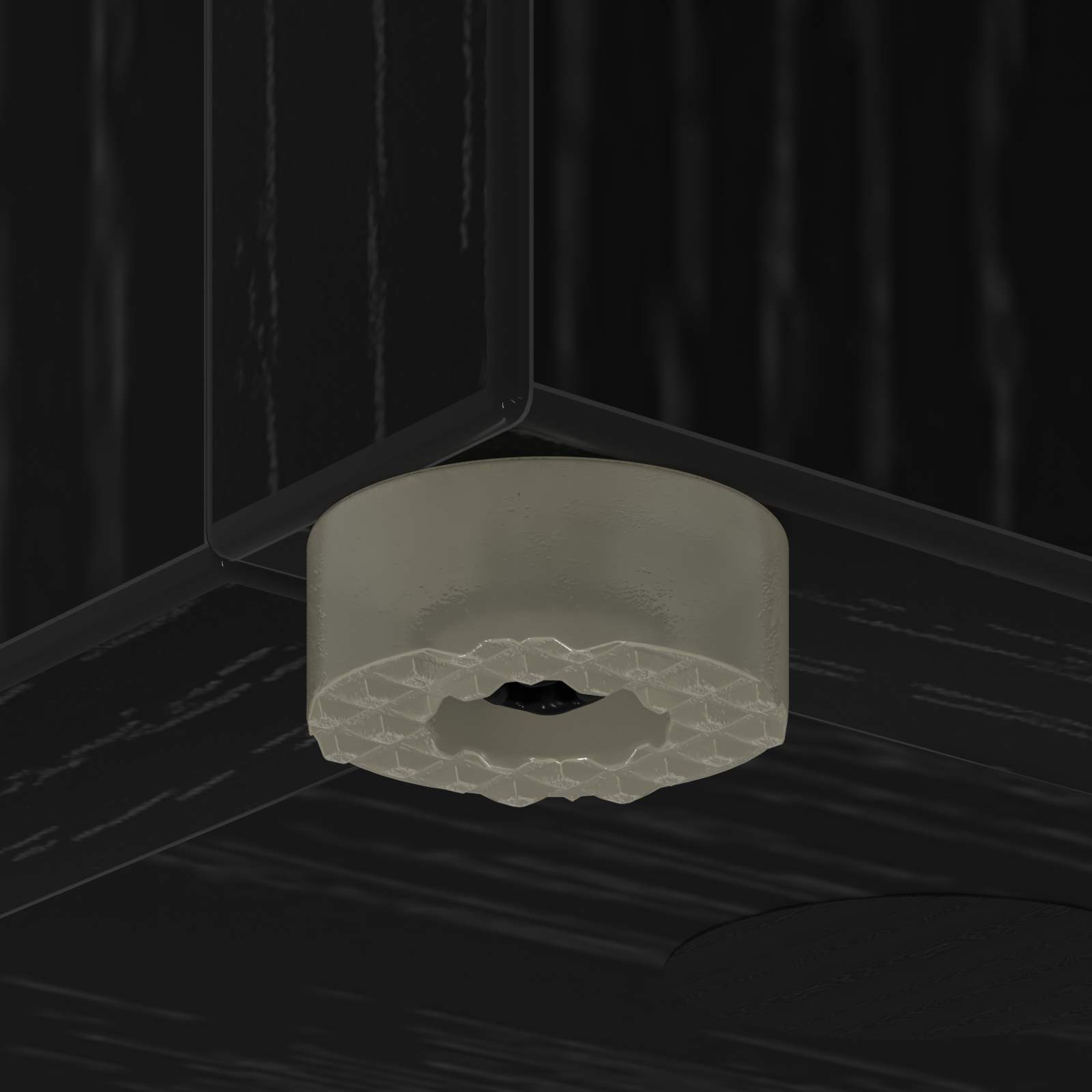 Σχέδιο & βάση αποθήκευσης Μαύρη Οξυά 25 x 24,5 x 64 εκ. - Pakobazaar