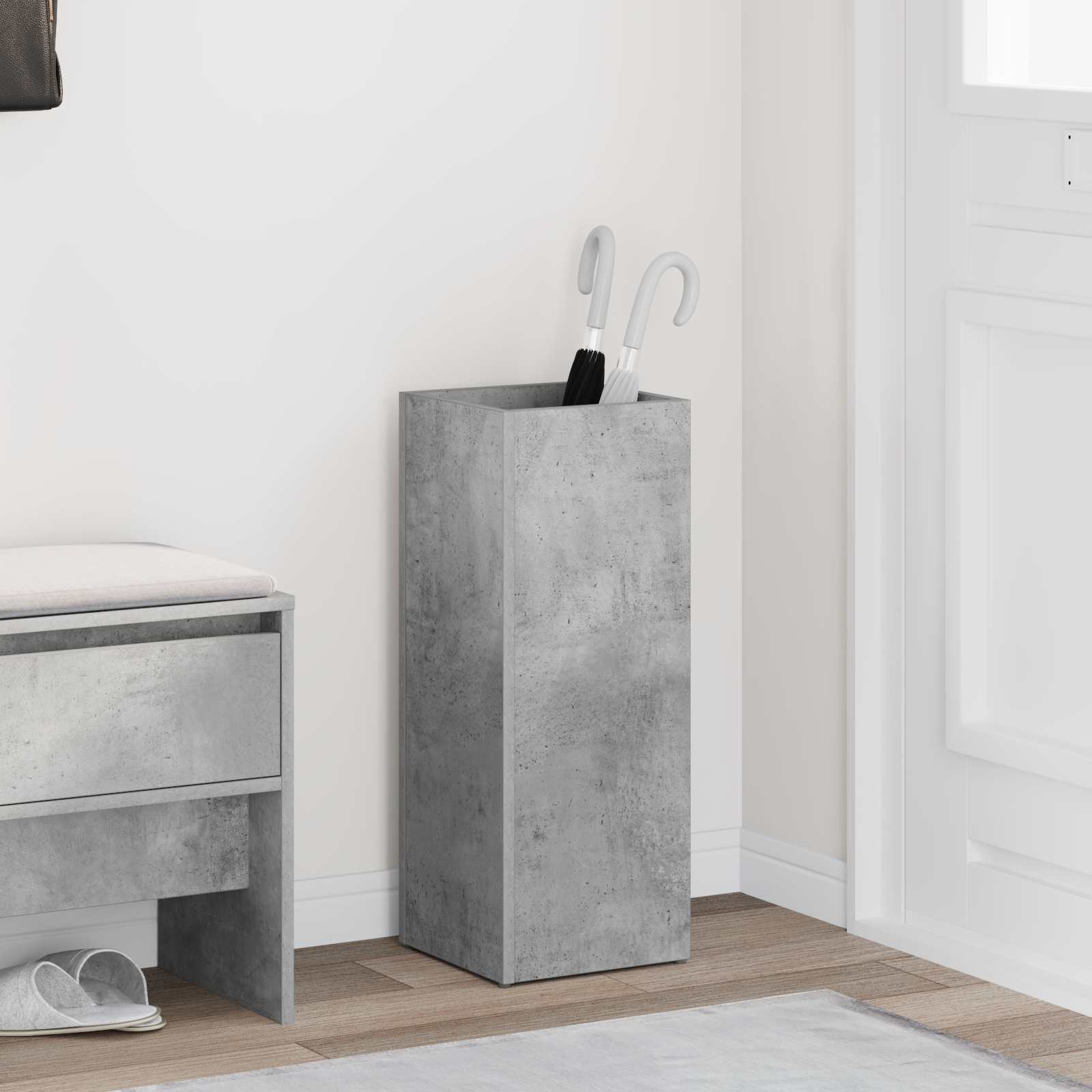 Σχέδιο & βάση αποθήκευσης Σκυρόδεμα Γκρι 25 x 24,5 x 64 εκ. - Pakobazaar