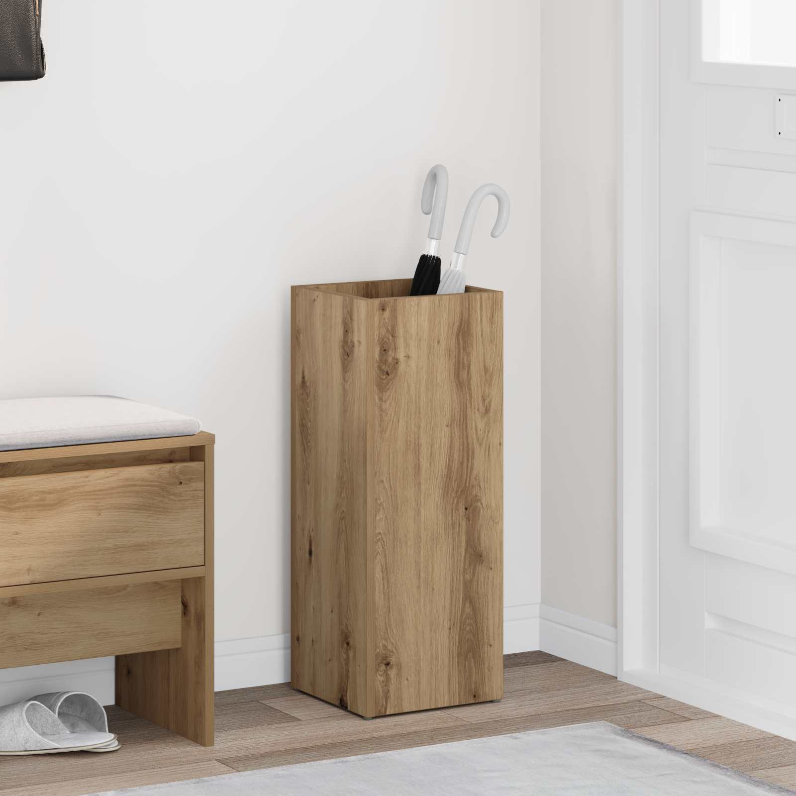 Σχέδιο & βάση αποθήκευσης Artisan Oak 25 x 24,5 x 64 εκ. - Pakobazaar