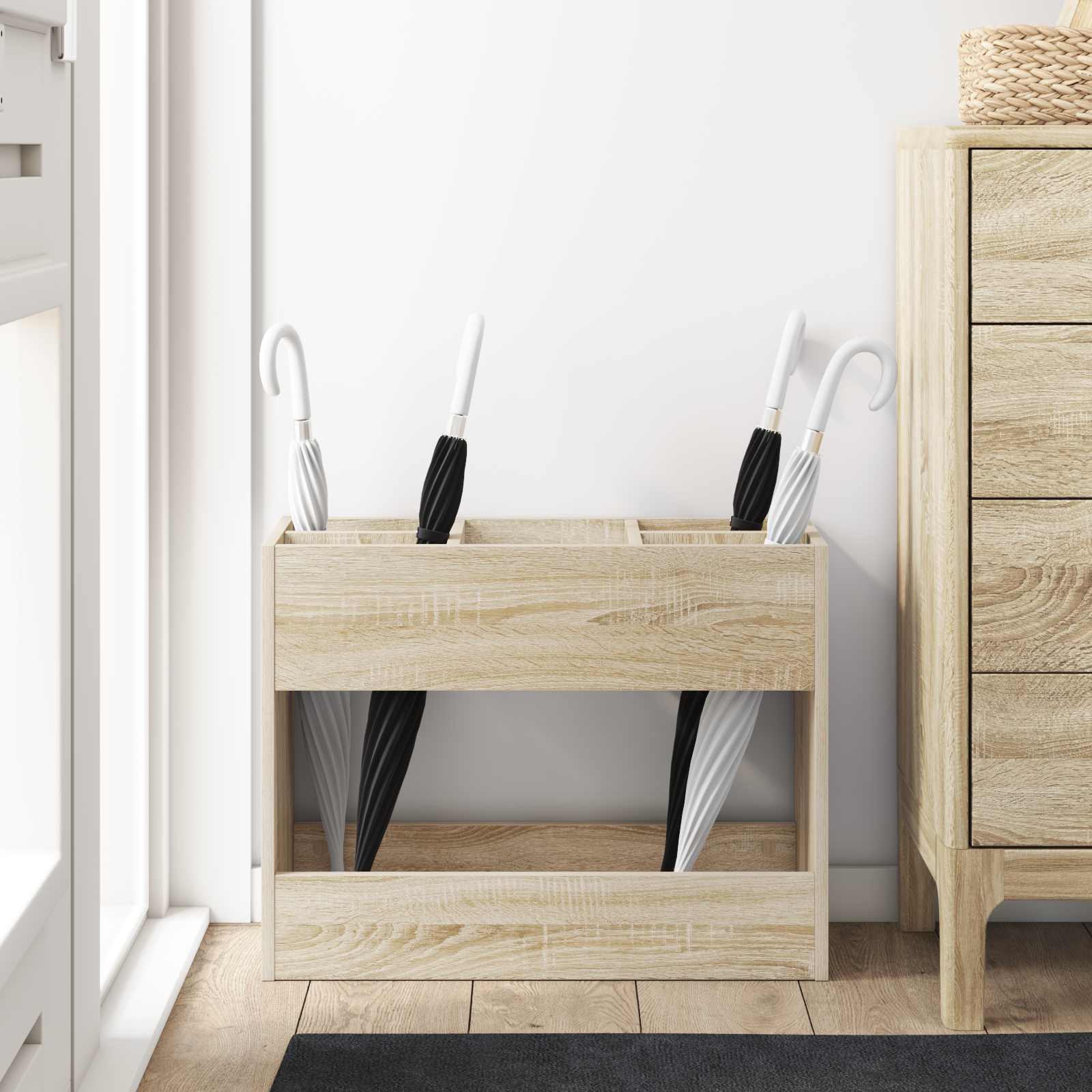 Σχέδιο & βάση αποθήκευσης Δρύς Sonoma 65 x 24 x 50 εκ