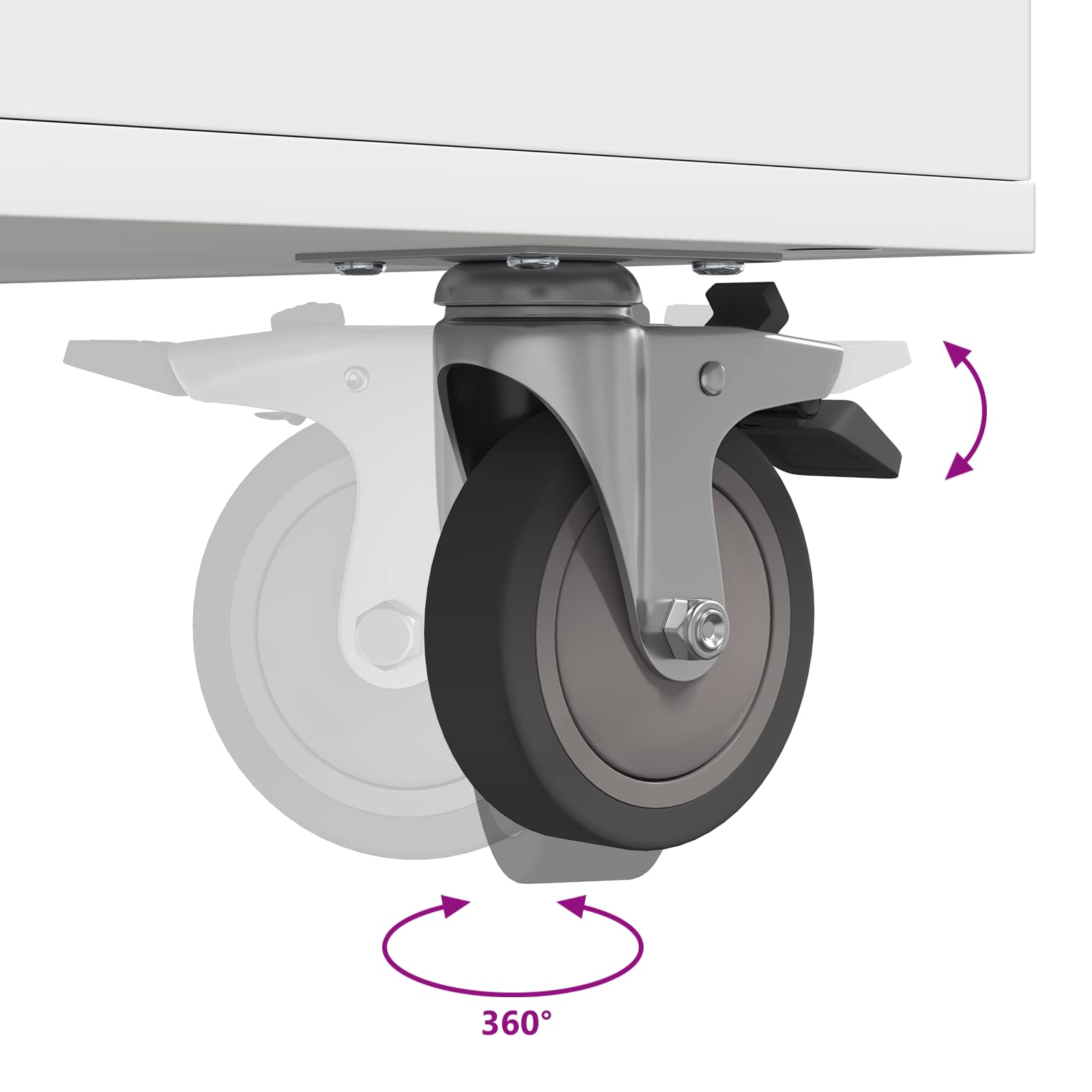 Ντουλάπι Γκολφ με τροχούς Μονόχρωμο Λευκό 65 x 45 x 98 εκ - Pakobazaar