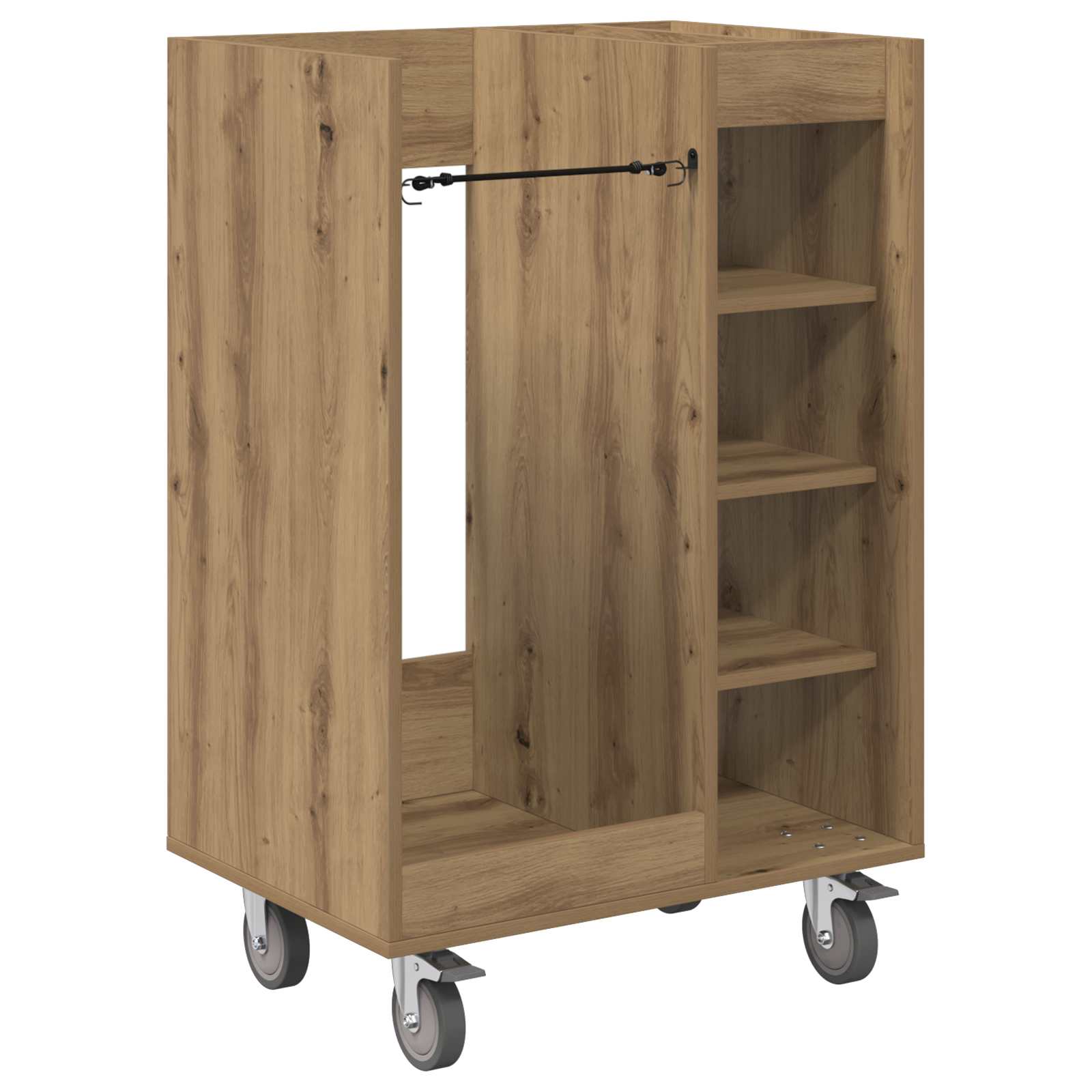 Ντουλάπι Γκολφ με τροχούς Μονόχρωμο Artisan Oak 65 x 45 x 98 εκ