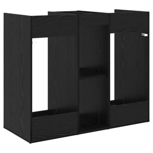 Ντουλάπι Γκολφ Μονόχρωμο Μαύρη Οξυά 102 x 45 x 85,5 εκ - Pakobazaar