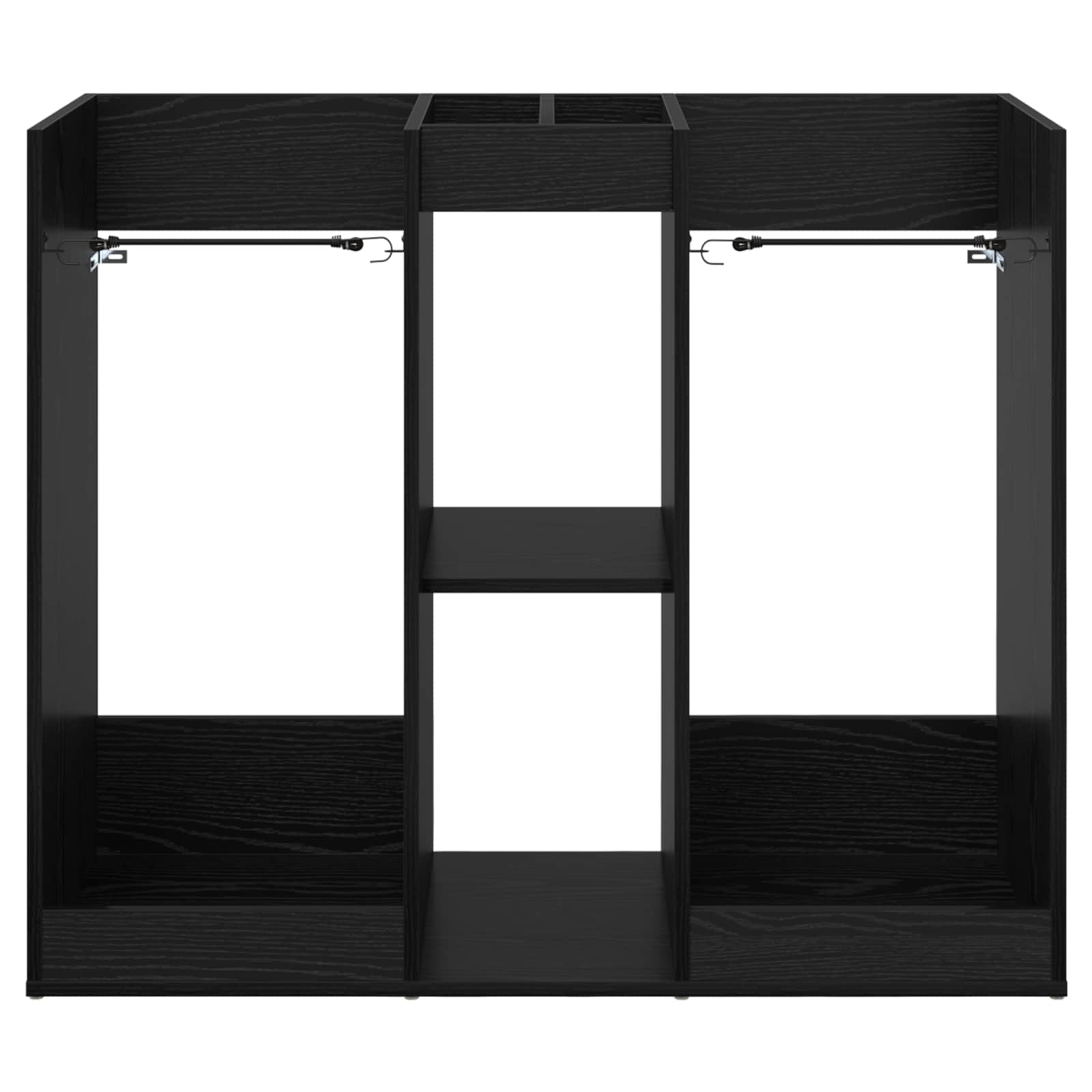 Ντουλάπι Γκολφ Μονόχρωμο Μαύρη Οξυά 102 x 45 x 85,5 εκ - Pakobazaar