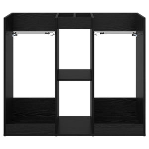 Ντουλάπι Γκολφ Μονόχρωμο Μαύρη Οξυά 102 x 45 x 85,5 εκ - Pakobazaar