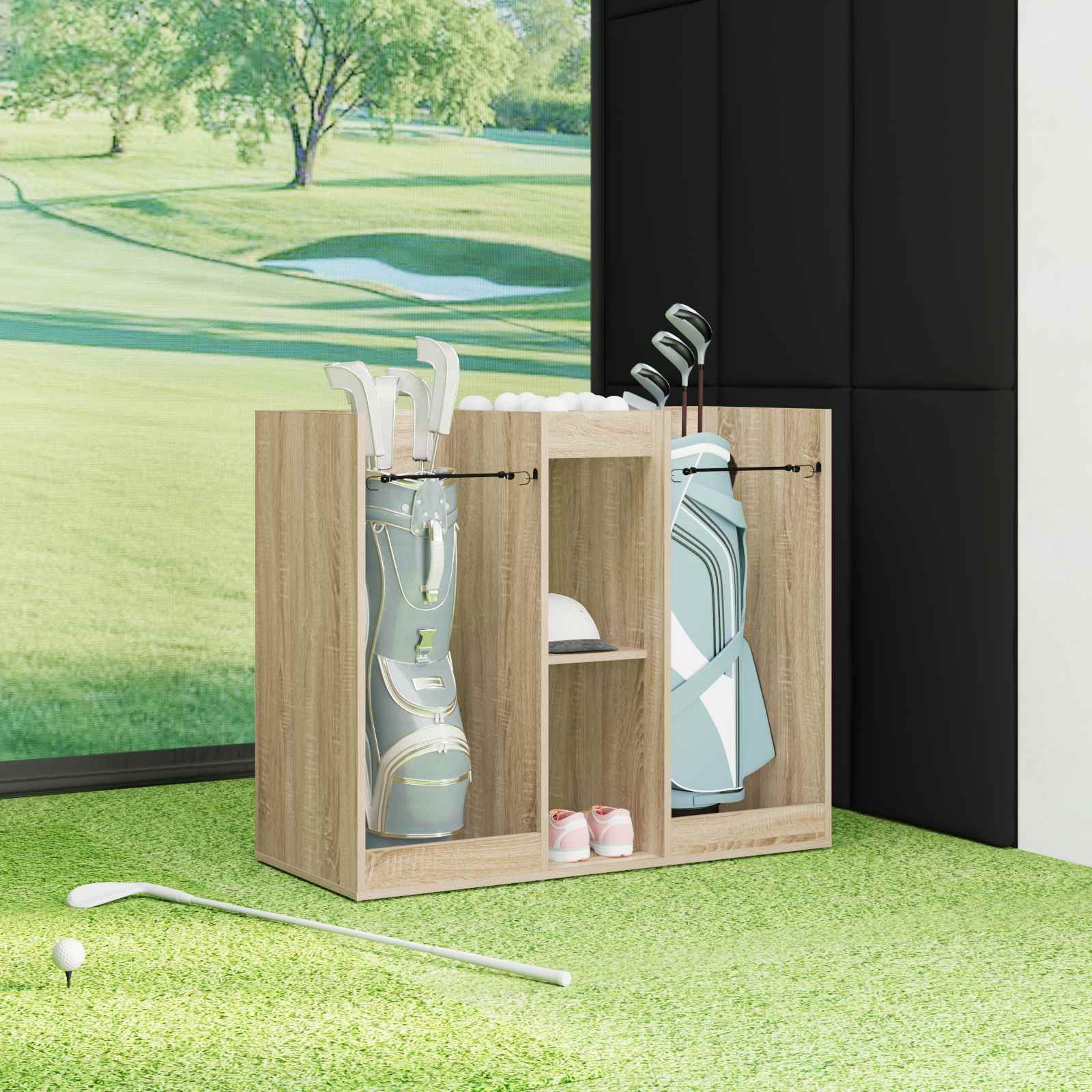 Ντουλάπι Γκολφ Μονόχρωμο Δρύς Sonoma 102 x 45 x 85,5 εκ