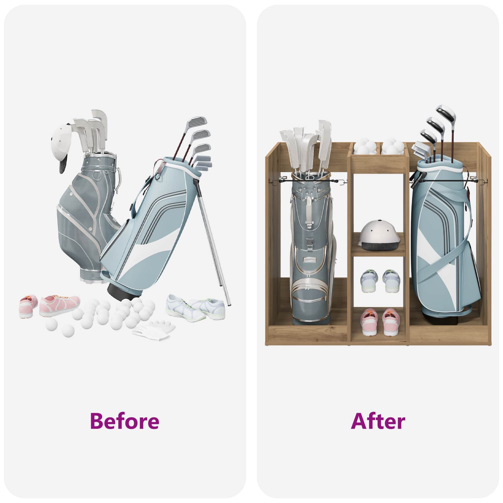 Ντουλάπι Γκολφ Μονόχρωμο Artisan Oak 102 x 45 x 85,5 εκ