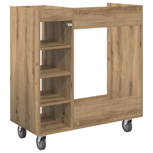 Ντουλάπι Γκολφ με τροχούς Μονόχρωμο Artisan Oak 90 x 45 x 98 εκ - Pakobazaar