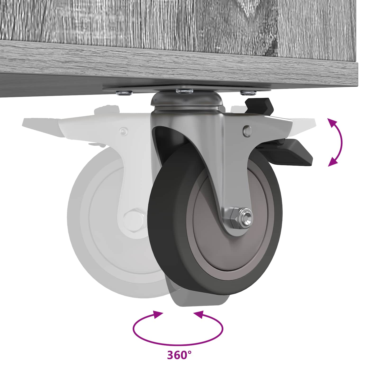 Ντουλάπι Γκολφ με τροχούς Γκρίζο Σονομα 120 x 45 x 98 εκ