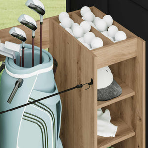 Ντουλάπι Γκολφ με τροχούς Artisan Oak 120 x 45 x 98 εκ - Pakobazaar