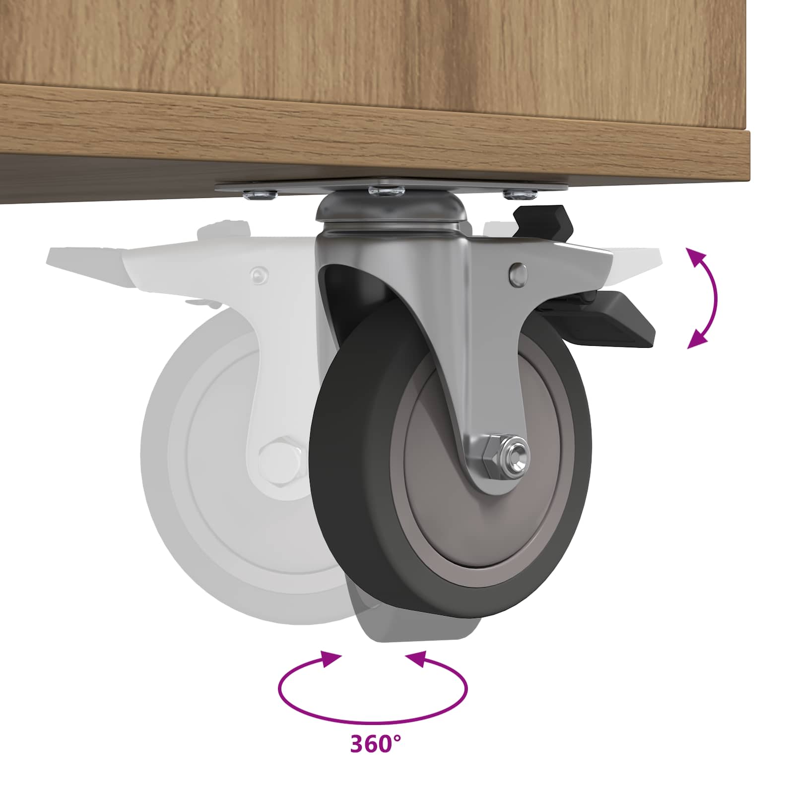 Ντουλάπι Γκολφ με τροχούς Artisan Oak 120 x 45 x 98 εκ - Pakobazaar