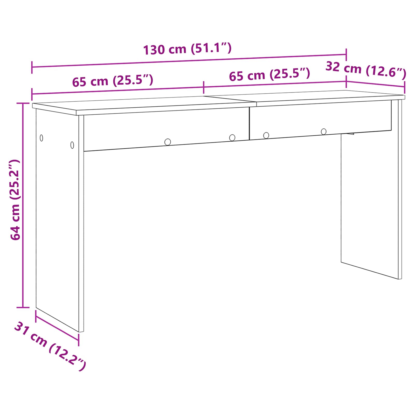 Βάση Πληκτρολογίου Λευκό 130 x 32 x 64 εκ Επεξεργασμένο ξύλο - Pakobazaar