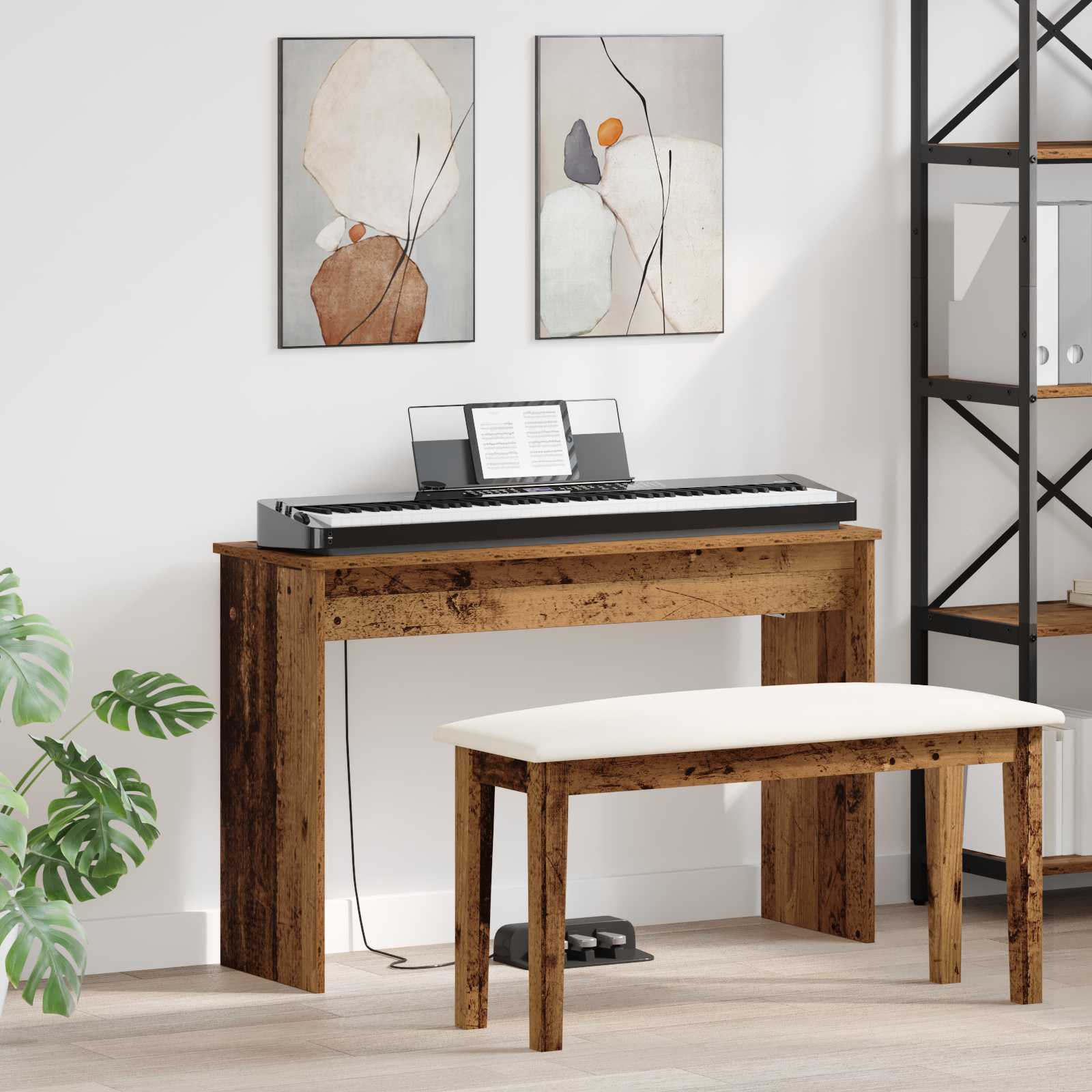 Βάση Πληκτρολογίου Παλιό ξύλο 100 x 32 x 64 εκ - Pakobazaar