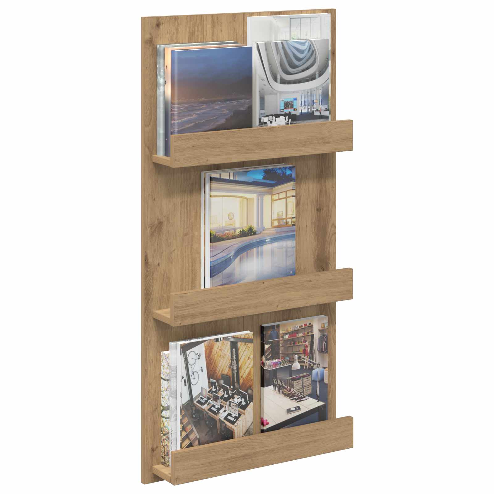 Ράφι Περιοδικών Artisan Oak 51 x 11 x 102 εκ Επεξεργασμένο ξύλο