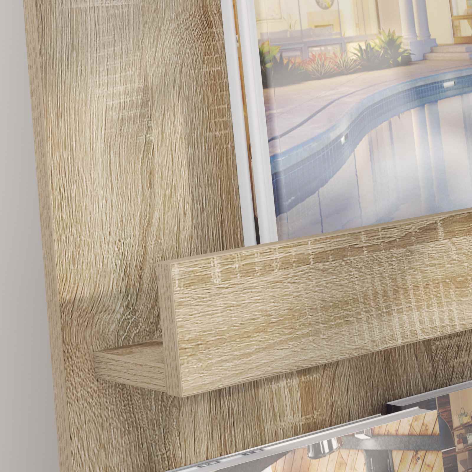 Ράφι Περιοδικών Δρύς Sonoma 43 x 11 x 102 εκ Επεξεργασμένο ξύλο - Pakobazaar