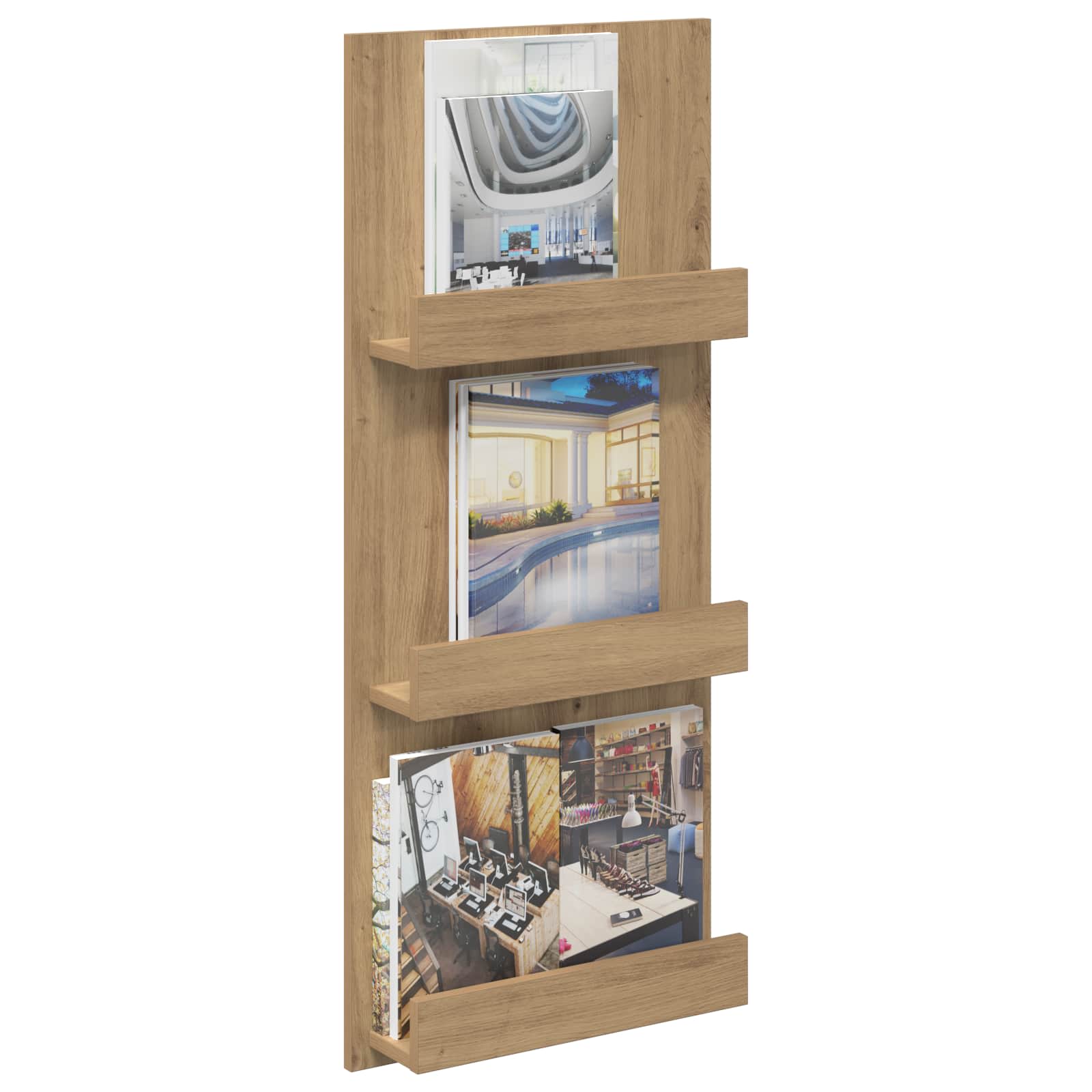 Ράφι Περιοδικών Artisan Oak 43 x 11 x 102 εκ Επεξεργασμένο ξύλο - Pakobazaar