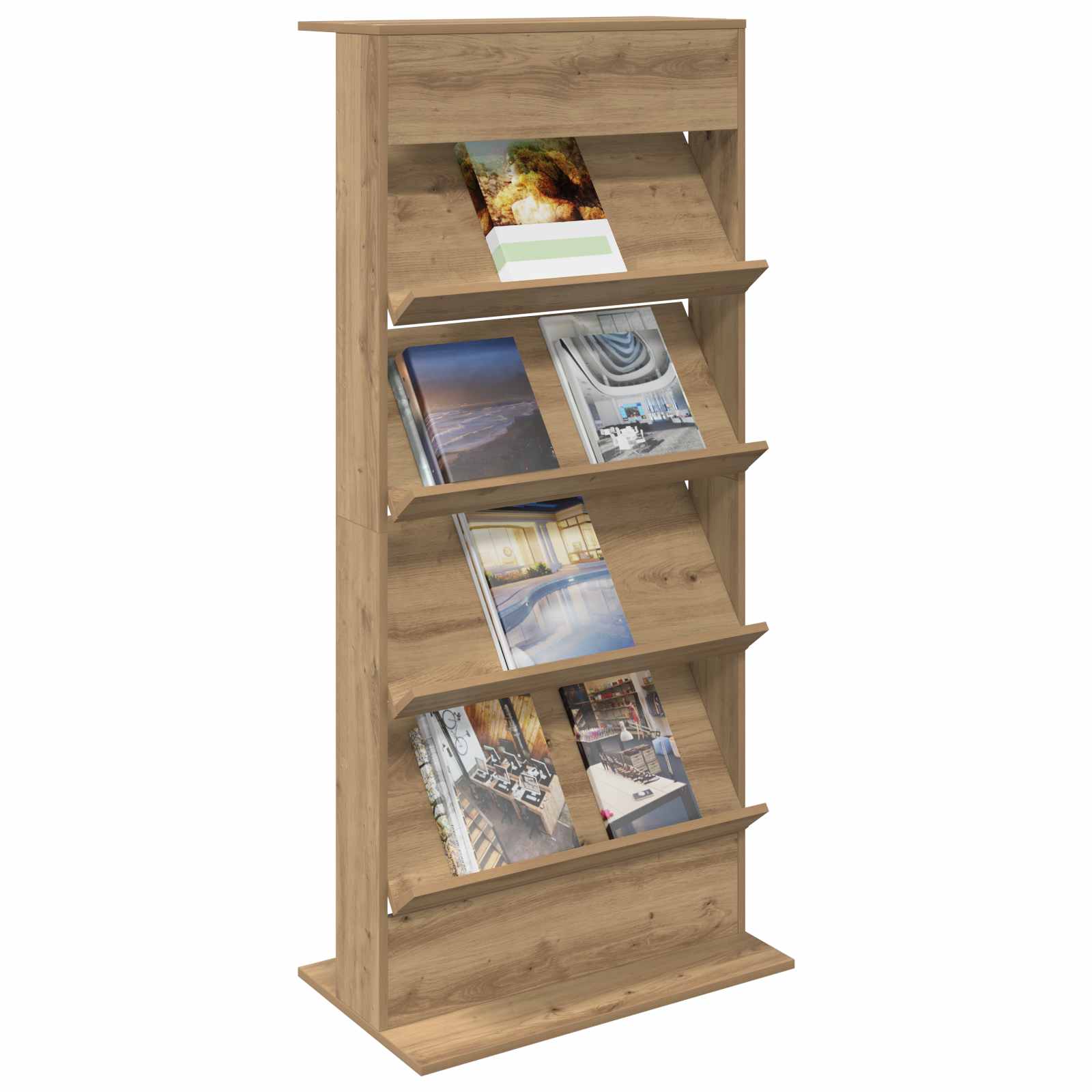 Ράφι Περιοδικών Artisan Oak 70 x 41 x 156 εκ.