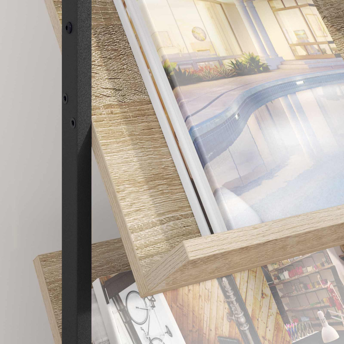 Ράφι Περιοδικών Δρύς Sonoma 68 x 40 x 123.5 εκ. - Pakobazaar