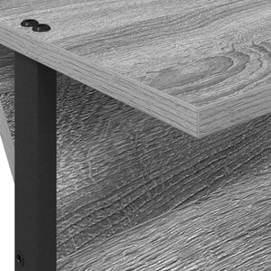 Ράφι Περιοδικών με ράφι Γκρίζο Σονομα 68 x 40 x 123.5 εκ. - Pakobazaar
