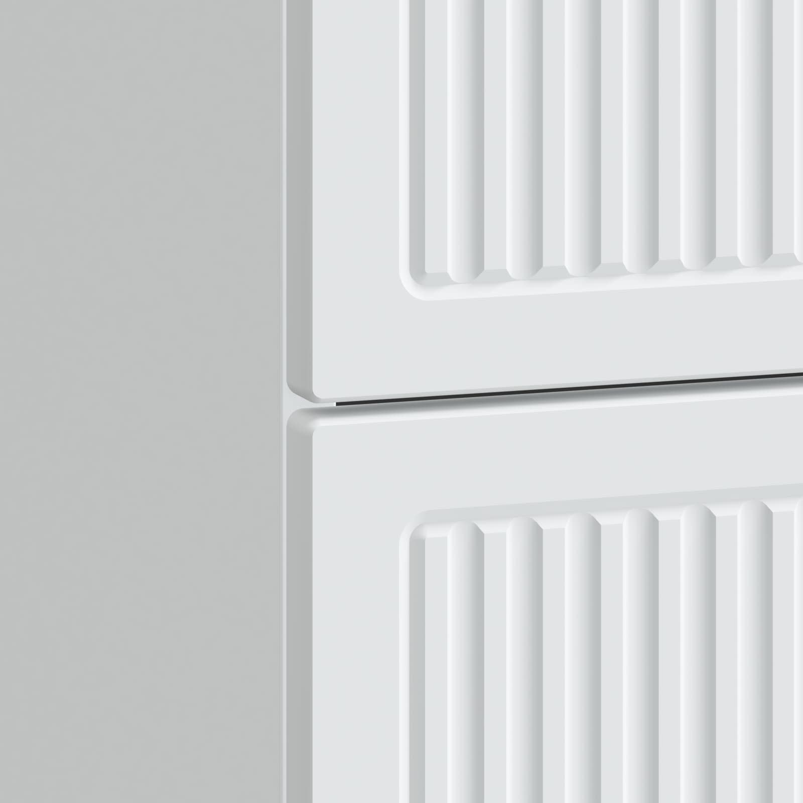 Κομοδίνο 2 pcs Λευκό 43 x 34,5 x 47,5 εκ Επεξεργασμένο Ξύλο - Pakobazaar