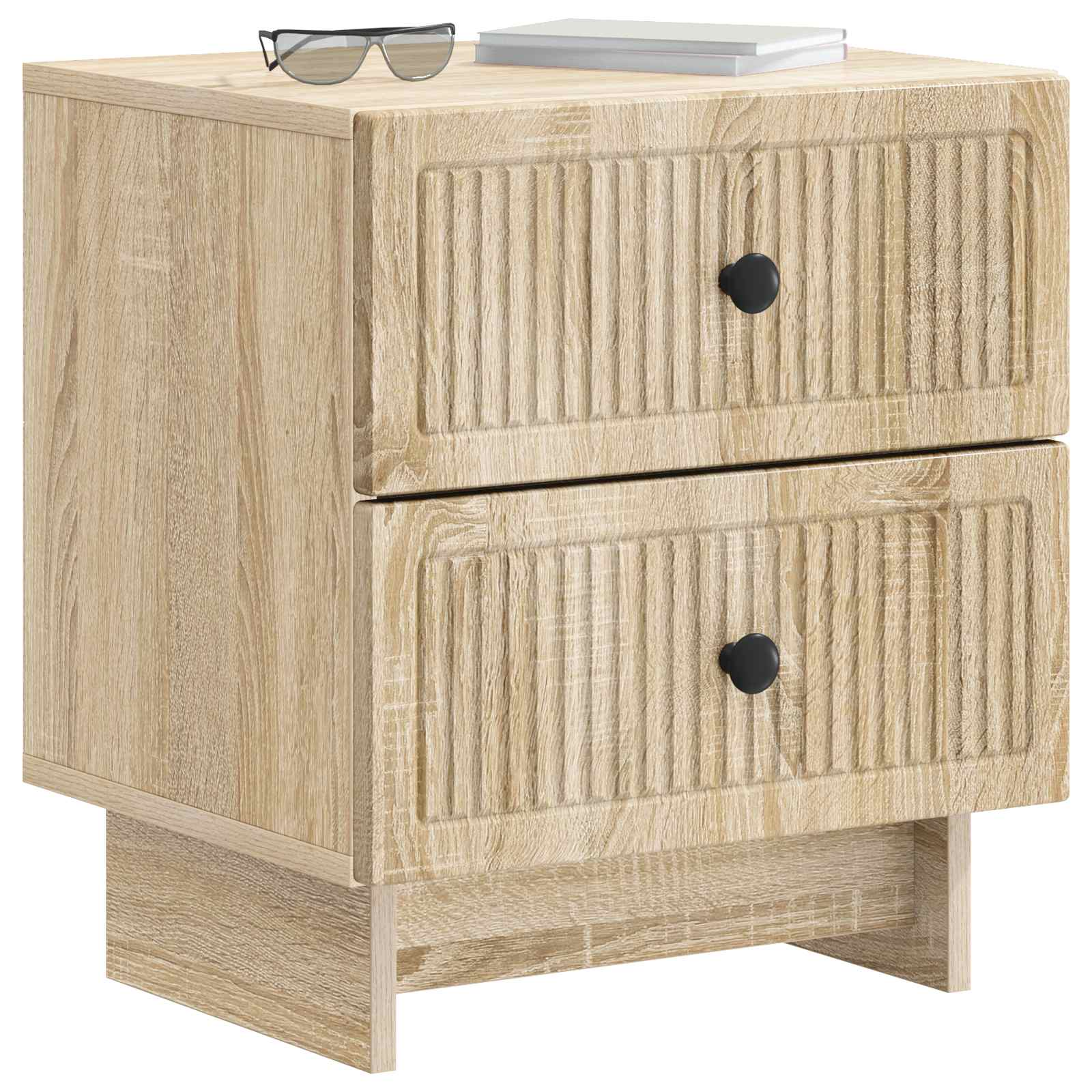 Κομοδίνο με συρτάρι 2 pcs Sonoma Δρυς 43 x 34,5 x 47,5 εκ - Pakobazaar