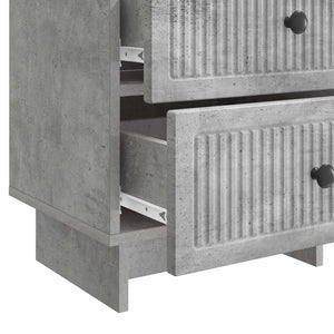 Κομοδίνο με συρτάρι Γκρι Σκυροδέματος 43 x 34,5 x 47,5 εκ - Pakobazaar