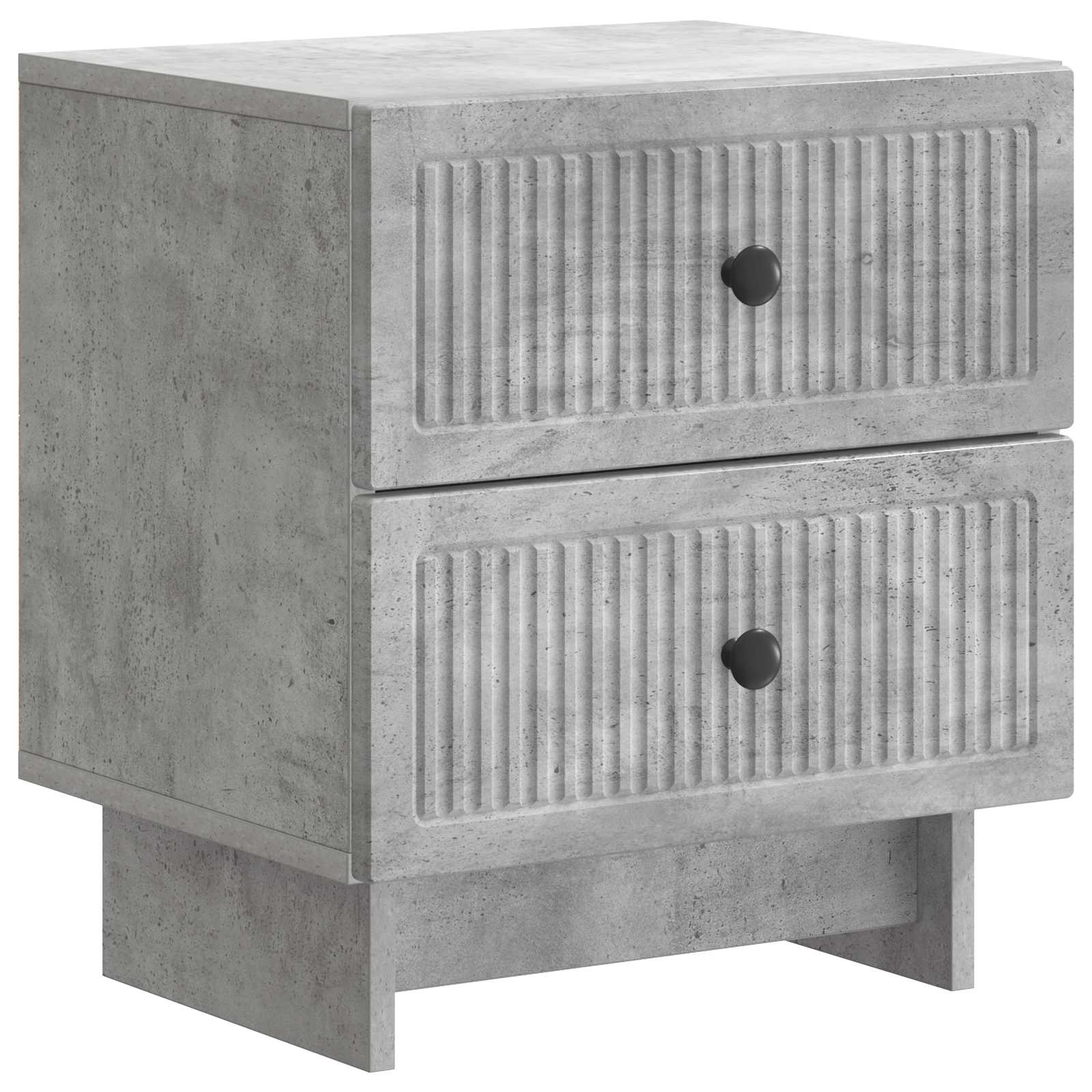 Κομοδίνο με συρτάρι Γκρι Σκυροδέματος 43 x 34,5 x 47,5 εκ - Pakobazaar