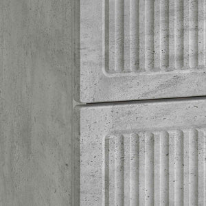 Κομοδίνο με συρτάρι 2 pcs Γκρι Σκυροδέματος 43 x 34,5 x 47,5 εκ - Pakobazaar