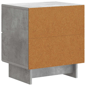 Κομοδίνο με συρτάρι 2 pcs Γκρι Σκυροδέματος 43 x 34,5 x 47,5 εκ - Pakobazaar