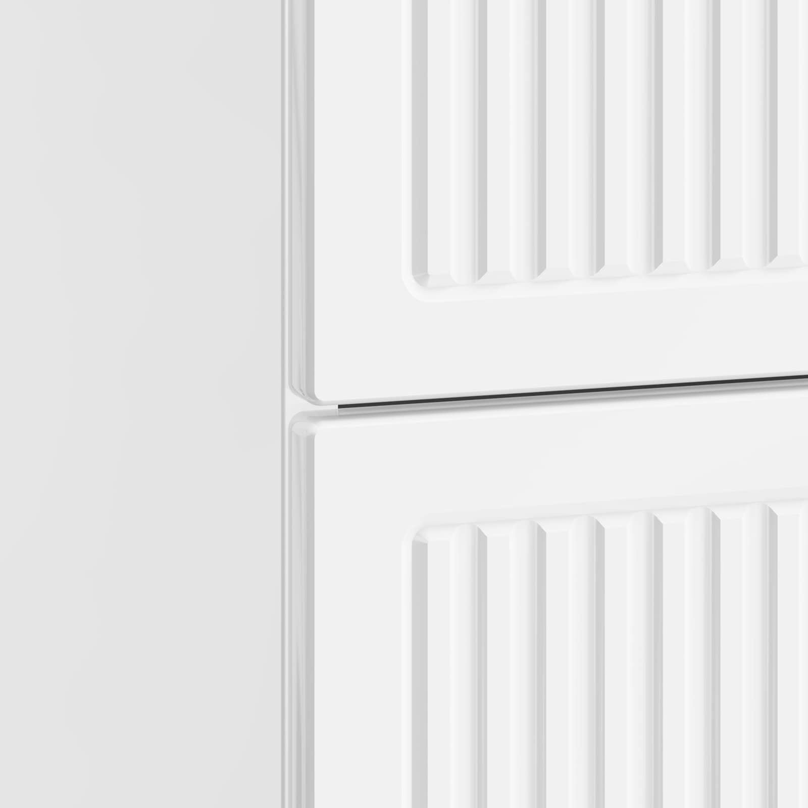 Κομοδίνο με συρτάρι 2 pcs Γυαλιστερό Λευκό 43 x 34,5 x 47,5 εκ - Pakobazaar