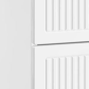 Κομοδίνο με συρτάρι 2 pcs Γυαλιστερό Λευκό 43 x 34,5 x 47,5 εκ - Pakobazaar