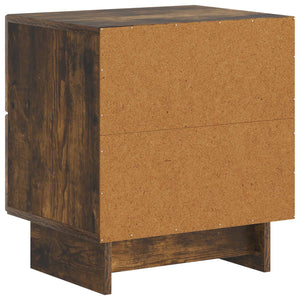 Κομοδίνο 2 pcs Καπνισμένο Ξύλο Δρυός 43 x 34,5 x 47,5 εκ - Pakobazaar