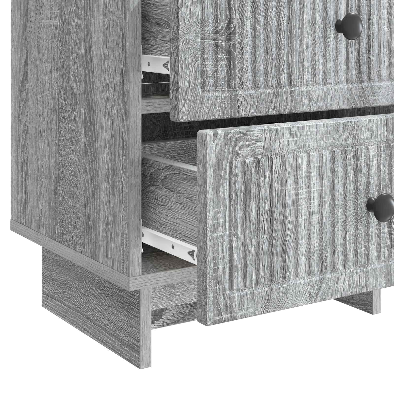 Κομοδίνο Γκρι Sonoma 43 x 34,5 x 47,5 εκ Επεξεργασμένο Ξύλο - Pakobazaar