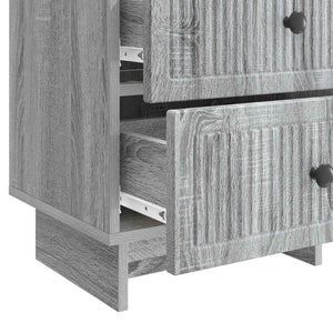 Κομοδίνο Γκρι Sonoma 43 x 34,5 x 47,5 εκ Επεξεργασμένο Ξύλο - Pakobazaar