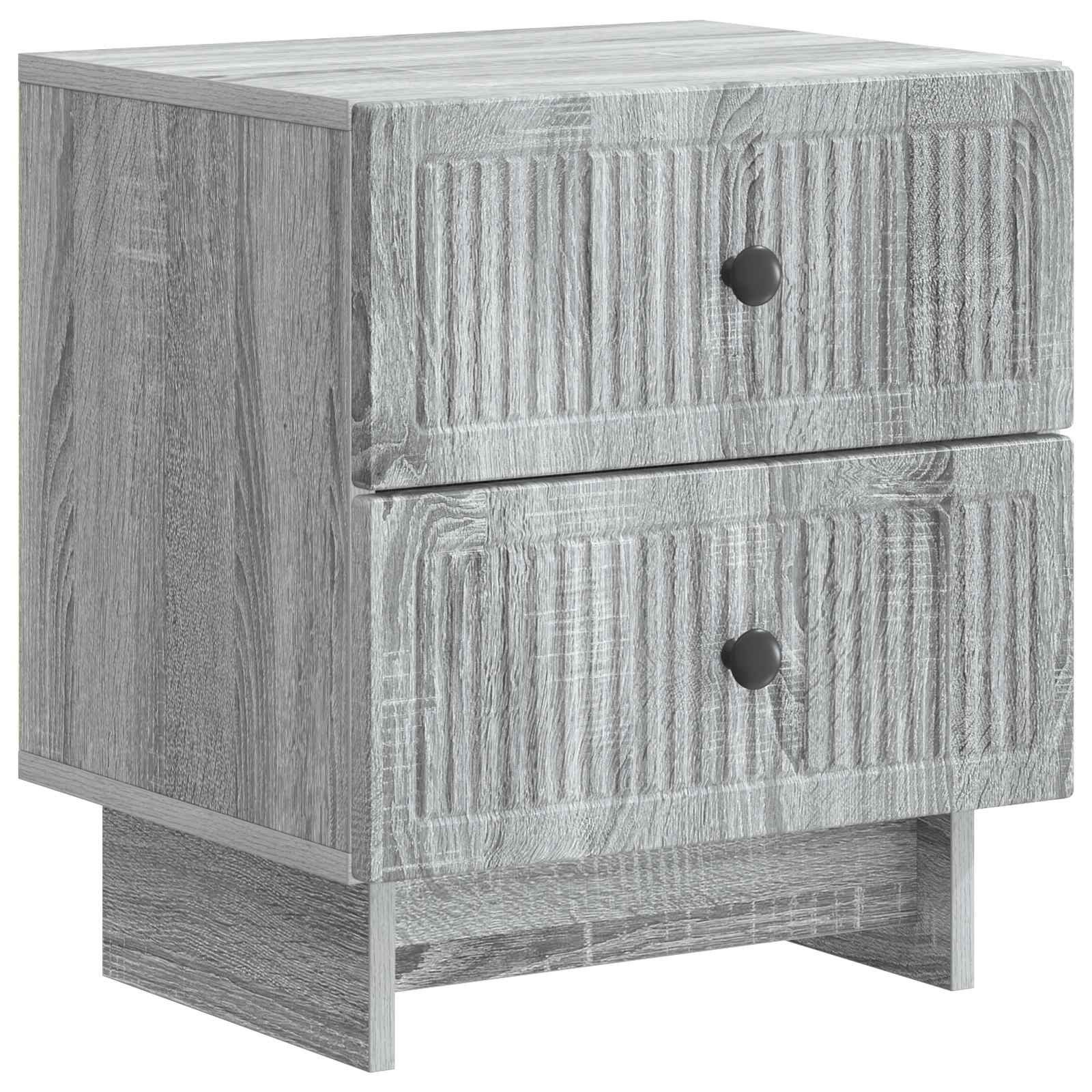 Κομοδίνο Γκρι Sonoma 43 x 34,5 x 47,5 εκ Επεξεργασμένο Ξύλο - Pakobazaar