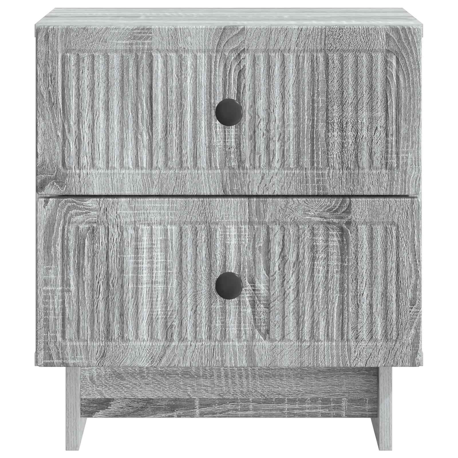 Κομοδίνο Γκρι Sonoma 43 x 34,5 x 47,5 εκ Επεξεργασμένο Ξύλο - Pakobazaar