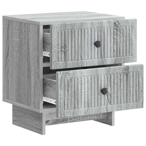 Κομοδίνο με συρτάρι 2 pcs Γκρι Sonoma 43 x 34,5 x 47,5 εκ - Pakobazaar