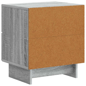 Κομοδίνο με συρτάρι 2 pcs Γκρι Sonoma 43 x 34,5 x 47,5 εκ - Pakobazaar