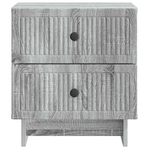 Κομοδίνο με συρτάρι 2 pcs Γκρι Sonoma 43 x 34,5 x 47,5 εκ - Pakobazaar