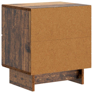 Κομοδίνο με συρτάρι 2 pcs Παλαιωμένο ξύλο 43 x 34,5 x 47,5 εκ - Pakobazaar
