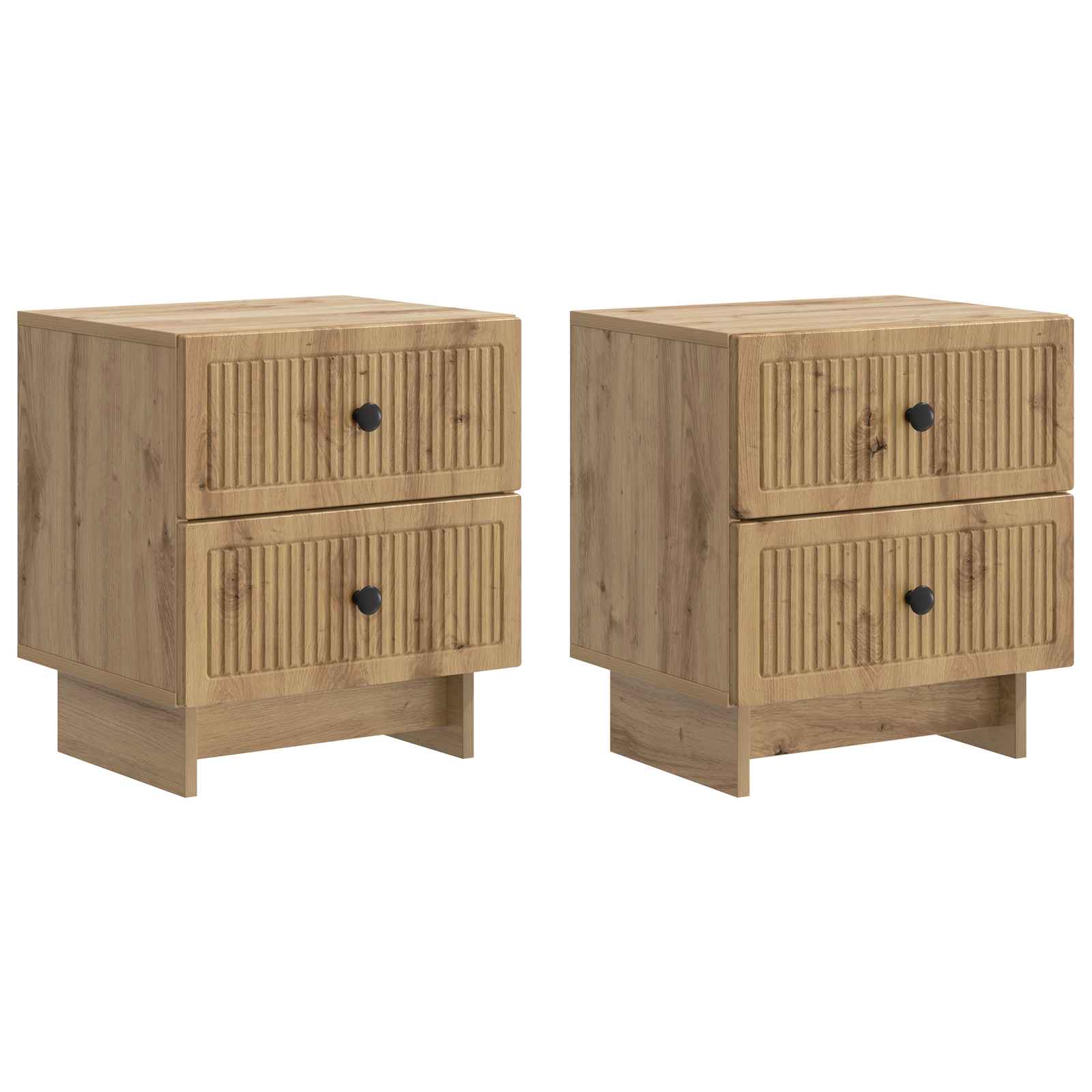Κομοδίνο με συρτάρι 2 pcs Artisan Δρυς 43 x 34,5 x 47,5 εκ - Pakobazaar