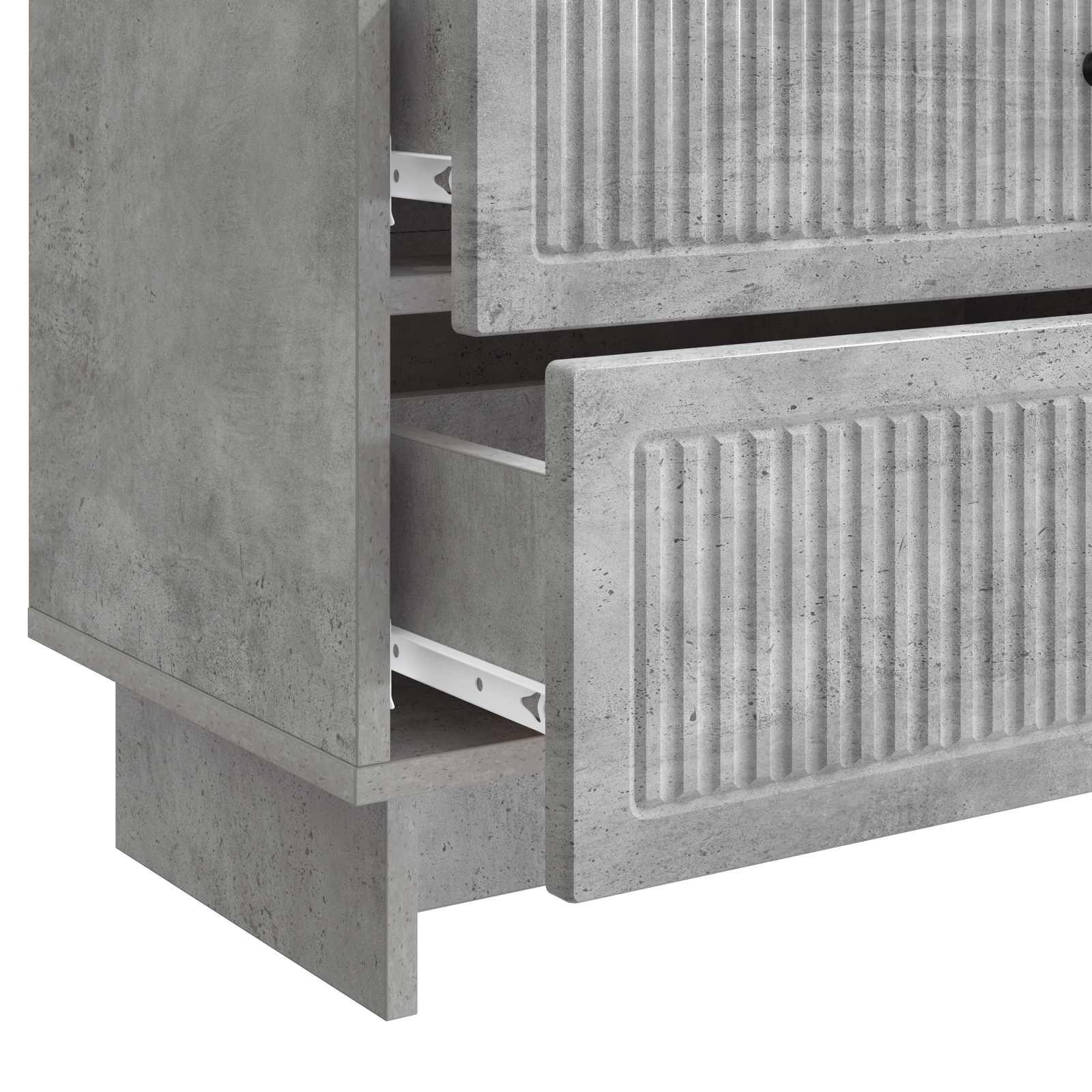 Κομοδίνο με συρτάρι Γκρι Σκυροδέματος 62 x 34,5 x 47,5 εκ - Pakobazaar