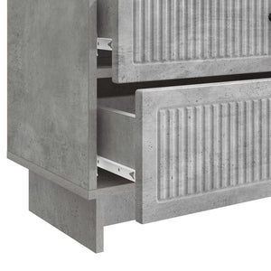 Κομοδίνο με συρτάρι Γκρι Σκυροδέματος 62 x 34,5 x 47,5 εκ - Pakobazaar