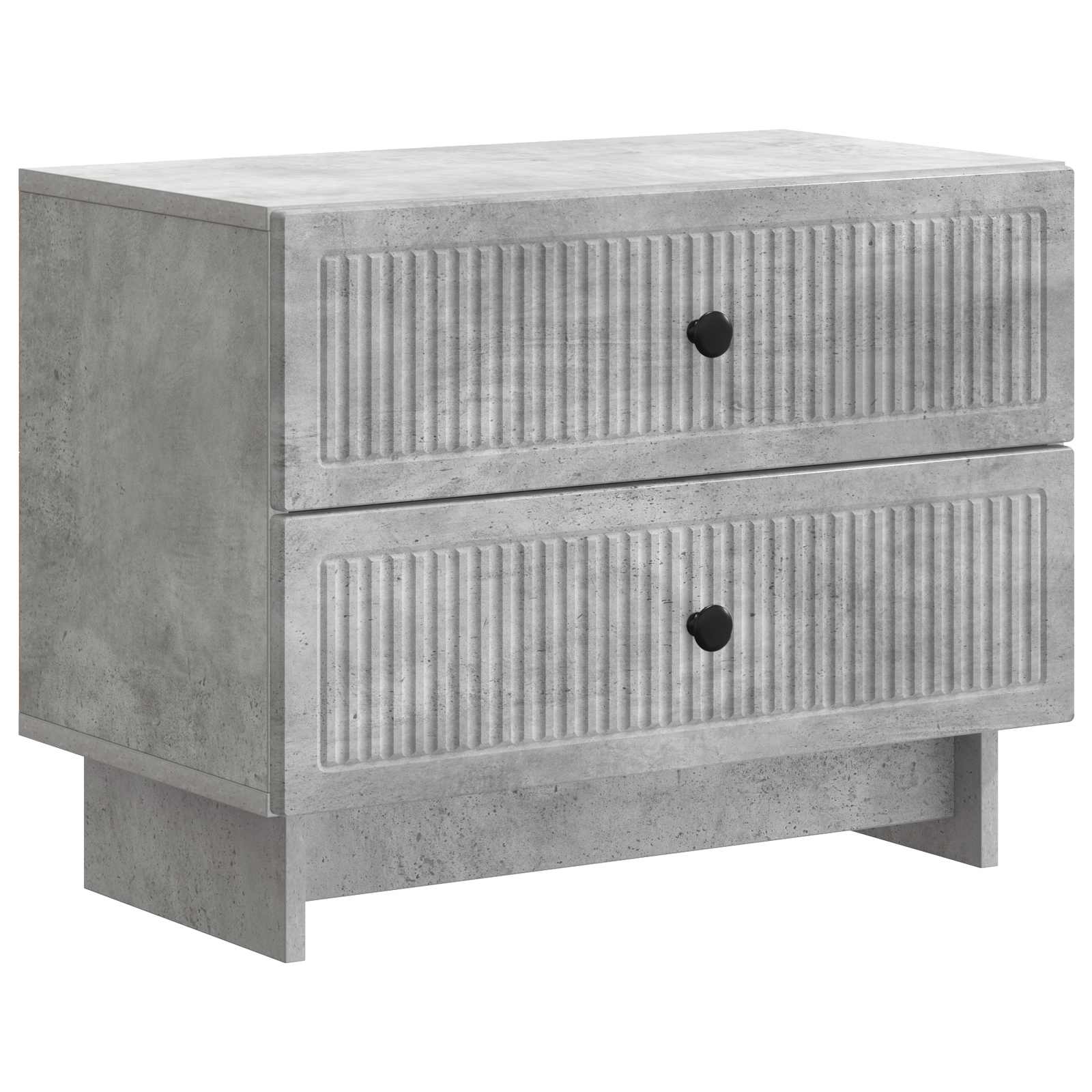 Κομοδίνο με συρτάρι Γκρι Σκυροδέματος 62 x 34,5 x 47,5 εκ - Pakobazaar