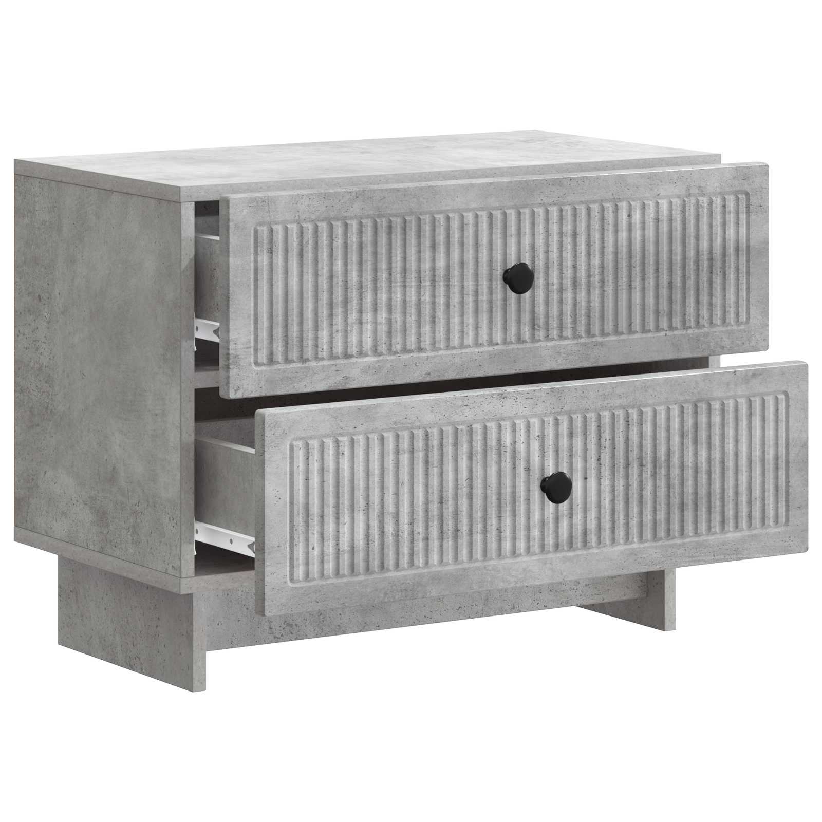 Κομοδίνο με συρτάρι Γκρι Σκυροδέματος 62 x 34,5 x 47,5 εκ - Pakobazaar