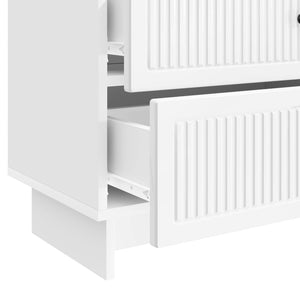 Κομοδίνο με συρτάρι Γυαλιστερό Λευκό 62 x 34,5 x 47,5 εκ - Pakobazaar