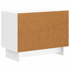 Κομοδίνο με συρτάρι Γυαλιστερό Λευκό 62 x 34,5 x 47,5 εκ - Pakobazaar